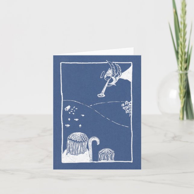 Hark! Die Herald Angels Sing Weihnachtskarte Karte (Vorderseite)