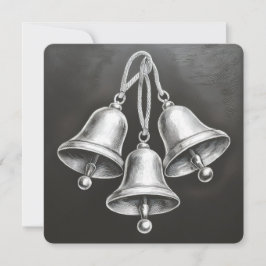 Hark, How the Bells: Eine Minimalistische Weihnach Feiertagskarte