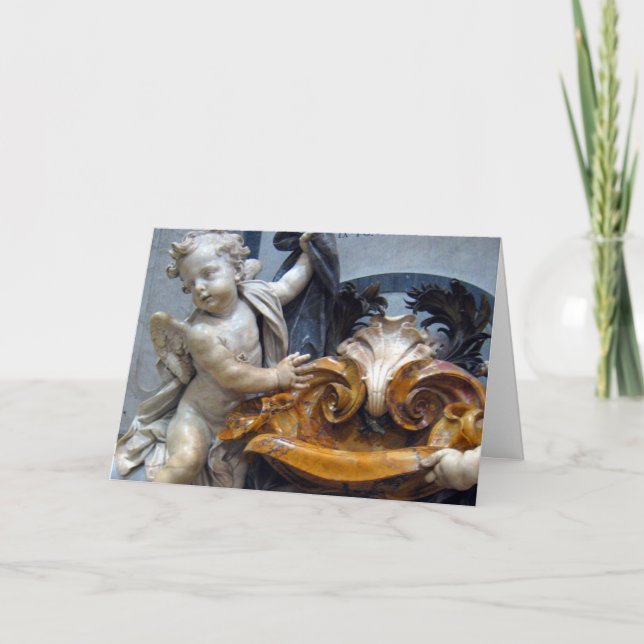 Hark the Angel Feiertagskarte (Vorderseite)