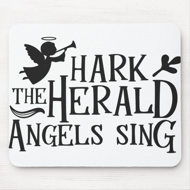 Hark the Herald Angel Sing Mousepad (Vorne)