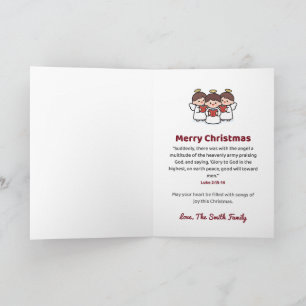 Hark the Herald Angels Sing Personalisierte Engel Karte