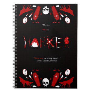Harker - Dracula-Notebook Notizblock