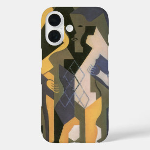 Harlekin an einem Tisch von Juan Gris, Vintage Kub iPhone 16 Hülle
