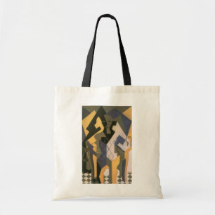 Harlekin an einem Tisch von Juan Gris, Vintage Kub Tragetasche