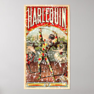 Harlekin - beunruhigt poster