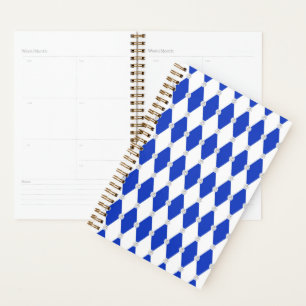 Harlekin Blaue Diamantform Geometrische Formen Planer