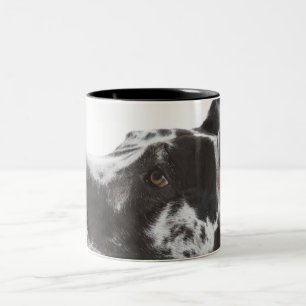 Harlekin-Deutsche Dogge Zweifarbige Tasse