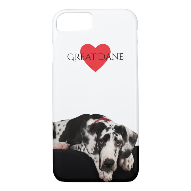 Harlekin-Dogge-Welpe Case-Mate iPhone Hülle (Rückseite)