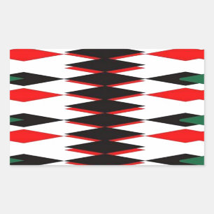 Harlekin-Joker-Plattform Rechteckiger Aufkleber