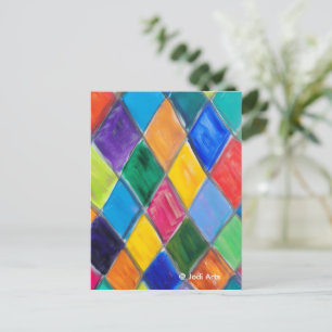 Harlekin-Postkarte Feiertagspostkarte