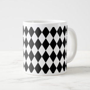 Harlekin Schwarzweiss Jumbo-Tasse