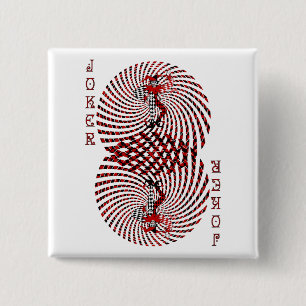 Harlekin-schwindliger Joker-Knopf Button