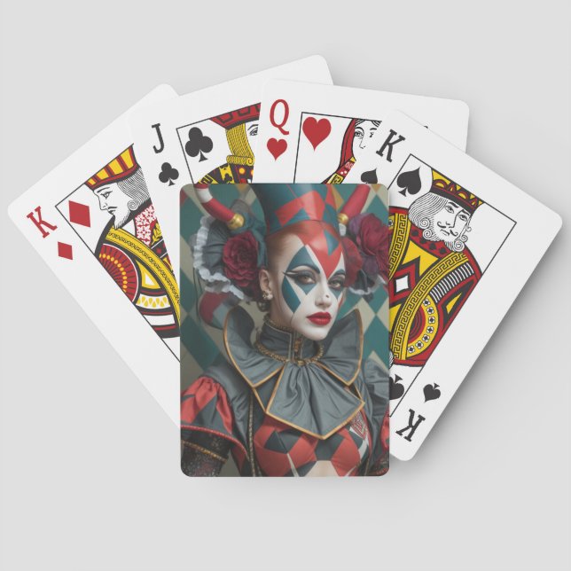 Harlekin Spielkarten (Rückseite)