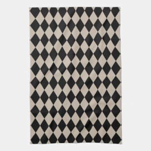 Harlekin TAN und Schwarzes Küchentuch