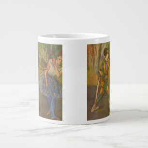 Harlekin und Columbine von Edgar Degas Vintage Art Jumbo-Tasse
