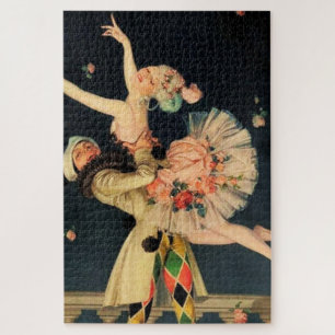 „Harlekin und Columbine“ von FX Leyendecker Puzzle