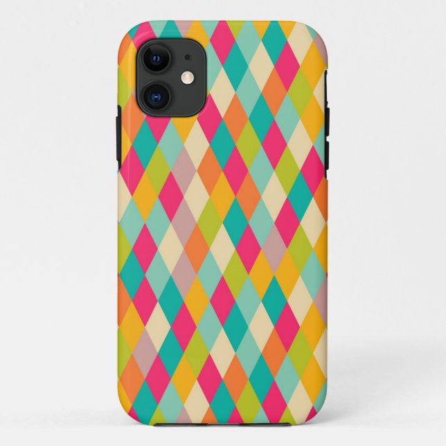 Harlekin Vintage-Muster Case-Mate iPhone Hülle (Rückseite)