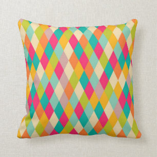Harlekin Vintage-Muster Kissen