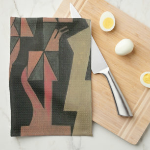Harlekin von Juan Gris, Vintage Cubism Kunst Handtuch