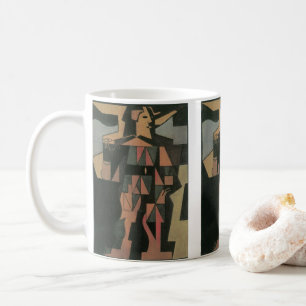 Harlekin von Juan Gris, Vintage Cubism Kunst Kaffeetasse