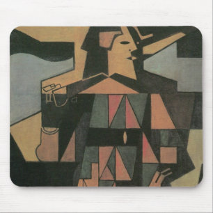 Harlekin von Juan Gris, Vintage Cubism Kunst Mousepad