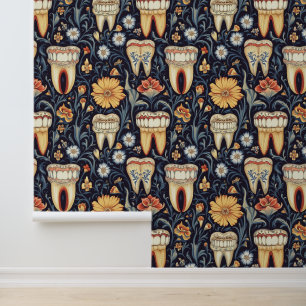 Harlem Art Teeth in Tooth Dental Clinic Wall Decke Tapete