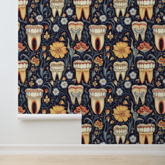 Harlem Art Teeth in Tooth Dental Clinic Wall Decke Tapete