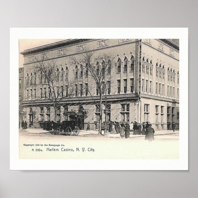 Harlem Casino, New York City, Vintag Poster (Vorne)