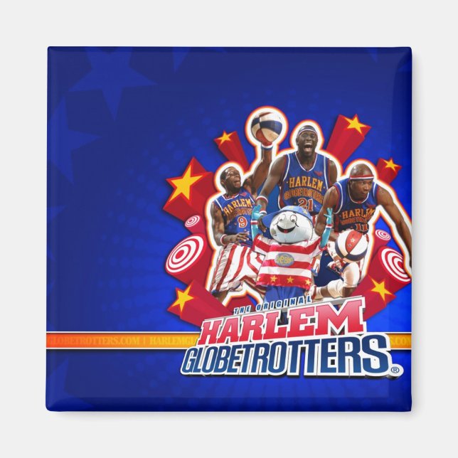 Harlem GlobeTrotters Group Picture Magnet (Vorne)