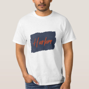 Harlem Handwriting Red Typografy T - Shirt