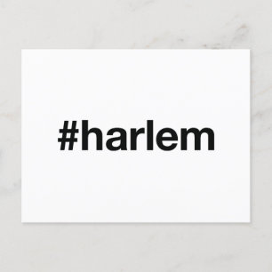 HARLEM Hashtag Postkarte