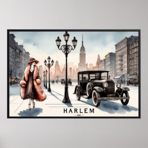 Harlem im New York City der 1920er Jahre Vintage P Poster