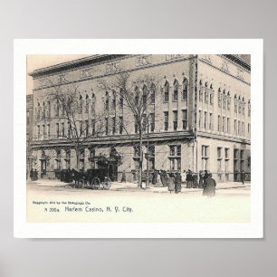 Harlem-Kasino, New York City, Vintag Poster