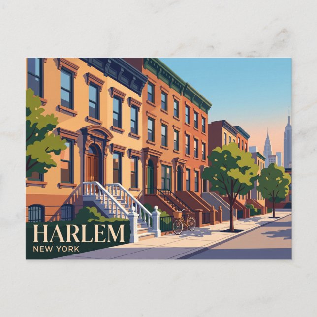 Harlem New York Postkarte (Vorderseite)