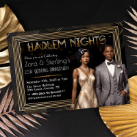 Harlem Nights Afroamerikanischer Hochzeitstag