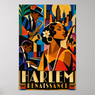 Harlem Renaissance - Art Deco Jazz Age Poster