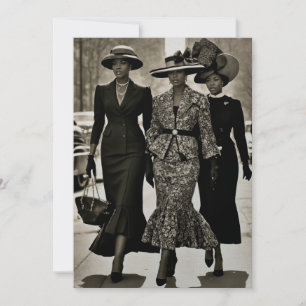 Harlem Renaissance Ausgehobene Damen Einladung