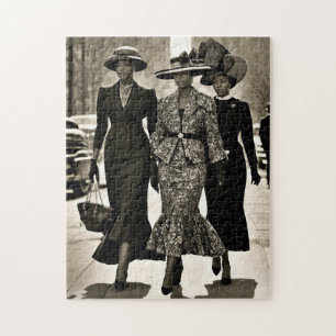Harlem Renaissance Ausgehobene Damen Puzzle