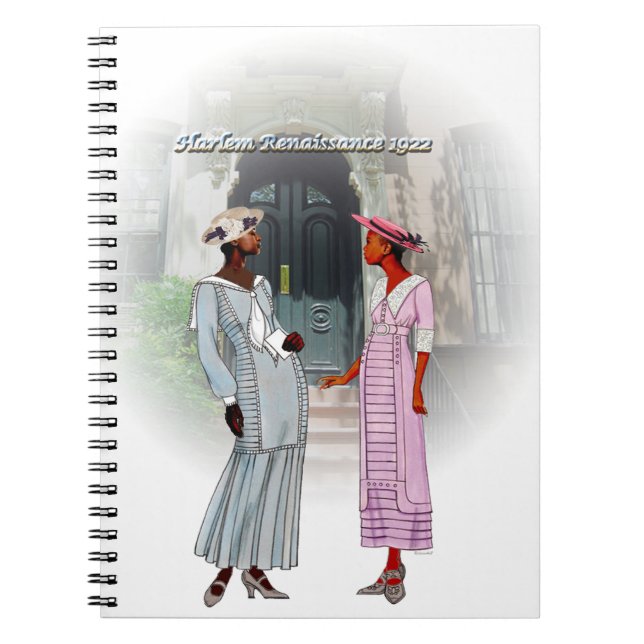 Harlem Renaissance Conversation – 1922 Watercolor  Notizblock (Vorderseite)