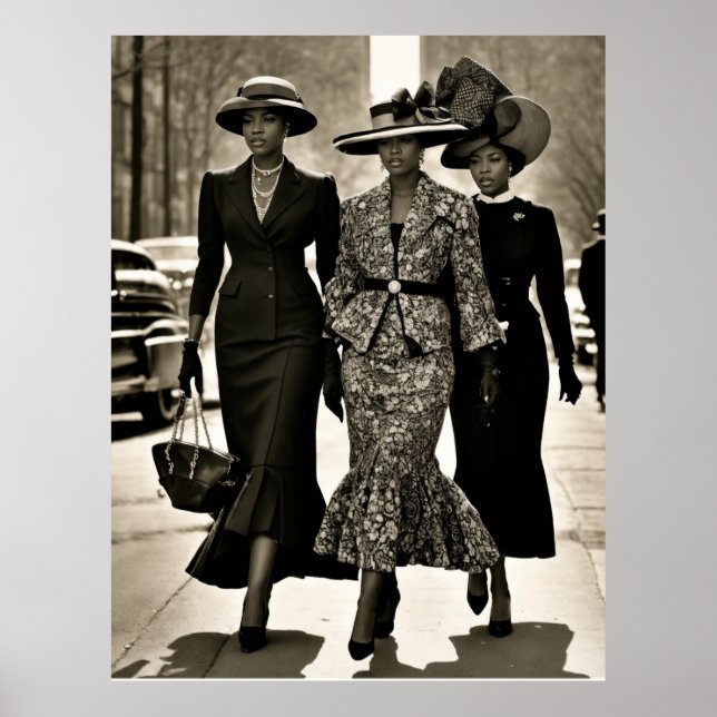 Harlem-Renaissance-Elegante Damen Poster (Vorne)
