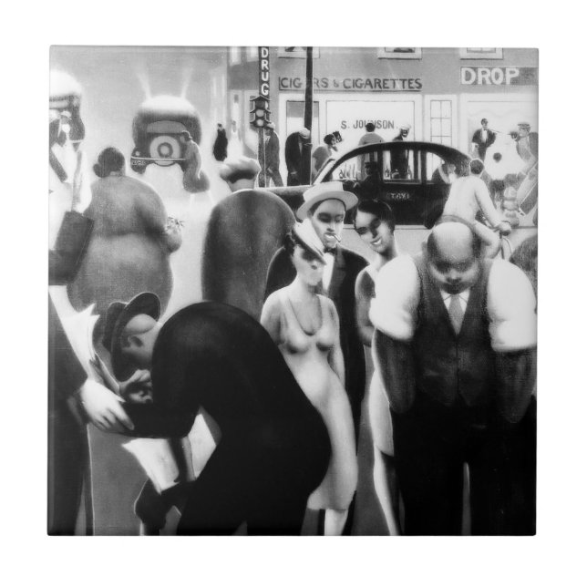 Harlem-Renaissance-Kunst - "schwarzer Gürtel " Fliese (Vorderseite)