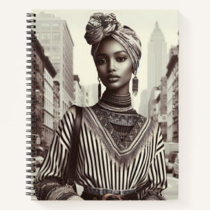 Harlem Renaissance Sophisticy Lady Notizbuch