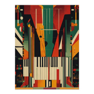 Harlem-Renaissance Vintage-Piano Poster