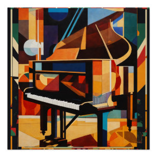 Harlem-Renaissance Vintage-Piano Poster
