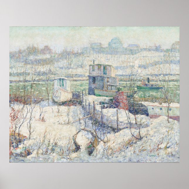 Harlem River - Ernest Lawson Fine Art Poster (Vorne)