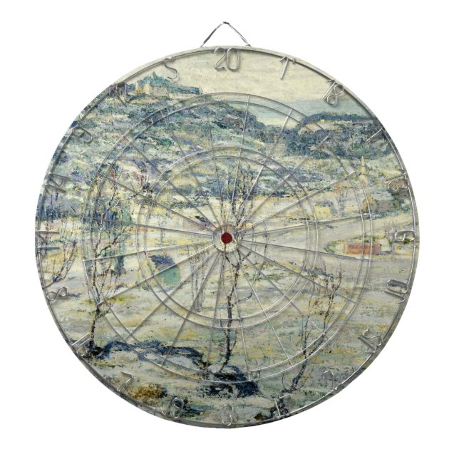 Harlem Valley im Winter (New Yorker Szene) Dartscheibe (vorne)