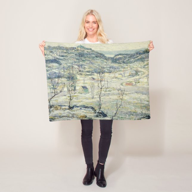 Harlem Valley im Winter (New Yorker Szene) Fleecedecke (Beispiel)