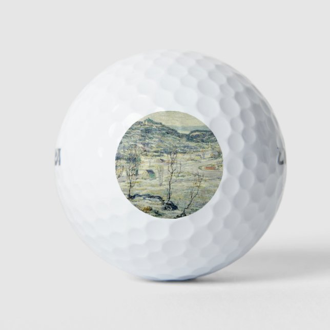 Harlem Valley im Winter (New Yorker Szene) Golfball (Vorderseite)