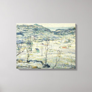 Harlem Valley im Winter (New Yorker Szene) Leinwanddruck