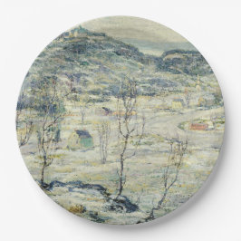 Harlem Valley im Winter (New Yorker Szene) Pappteller